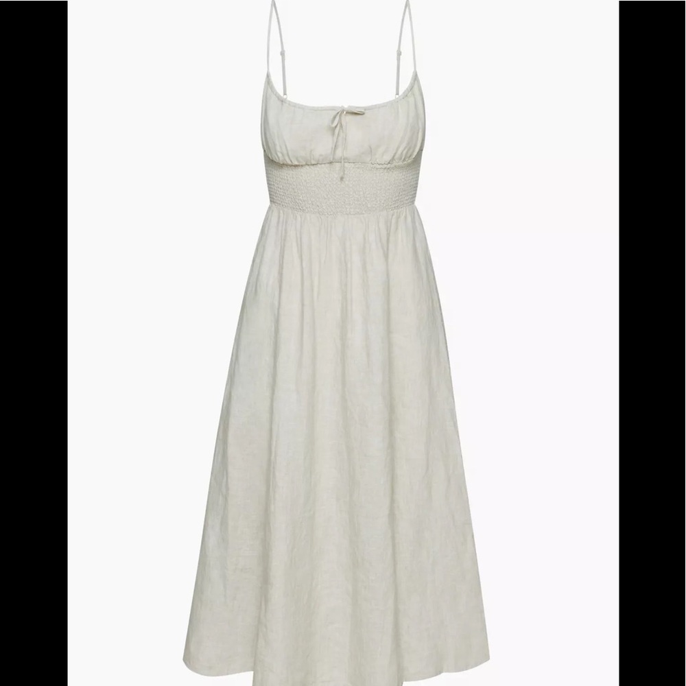 wilfred Genoa Linen Midi Dress